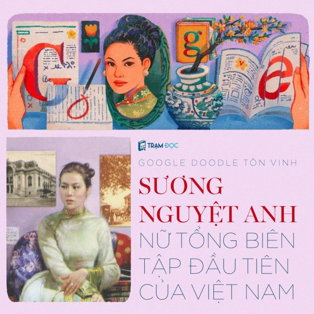 GOOGLE DOODLE TÔN VINH SƯƠNG NGUYỆT ANH – NỮ TỔNG BIÊN TẬP ĐẦU TIÊN CỦA VIỆT NAM<br/><br/>Sương Nguyệt Anh (tên thật là Nguyễn Thị Ngọc Khuê) là con gái thứ tư của đại thi hào Nguyễn Đình Chiểu. Bà không chỉ …